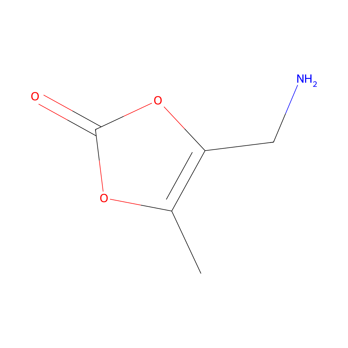 4-(aminomethyl)-5-methyl-2H-1,3-dioxol-2-one molecular structure, CAS 2230804-12-1