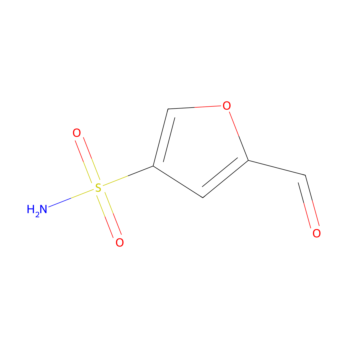 5-Formylfuran-3-sulfonamide molecular structure, CAS 2230804-38-1