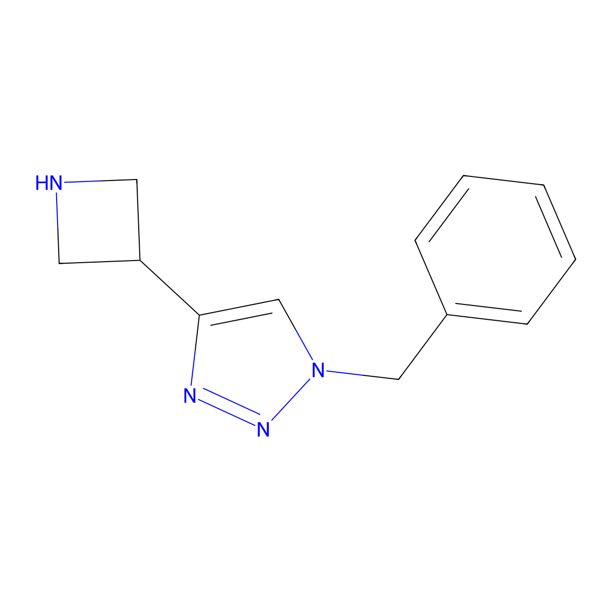 4-(azetidin-3-yl)-1-benzyl-1H-1,2,3-triazole molecular structure, CAS 2230807-01-7