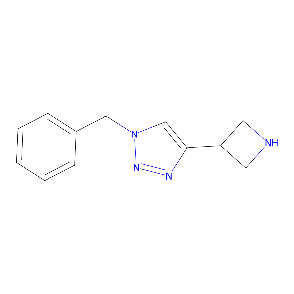 4-(azetidin-3-yl)-1-benzyl-1H-1,2,3-triazole molecular structure, CAS 2230807-01-7