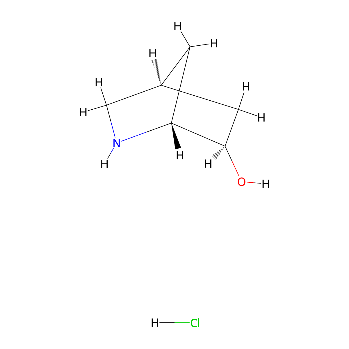 Rac-(1R,4S,6R)-2-azabicyclo[2.2.1]heptan-6-OL hydrochloride molecular structure, CAS 2230807-06-2