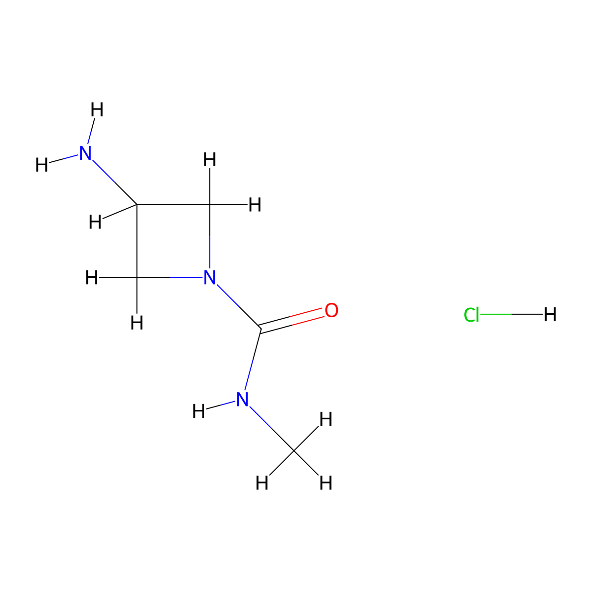 3-amino-N-methylazetidine-1-carboxamide hydrochloride molecular structure, CAS 2230807-11-9