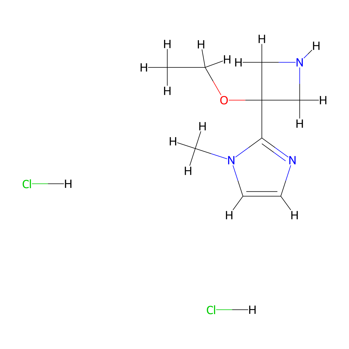 2-(3-Ethoxyazetidin-3-yl)-1-methyl-1H-imidazole dihydrochloride molecular structure, CAS 2230807-38-0
