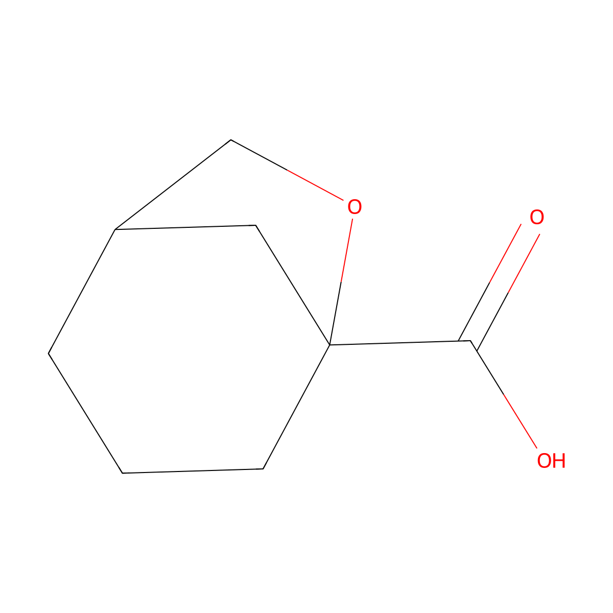 6-Oxabicyclo[3.2.1]octane-5-carboxylic acid molecular structure, CAS 2230807-63-1