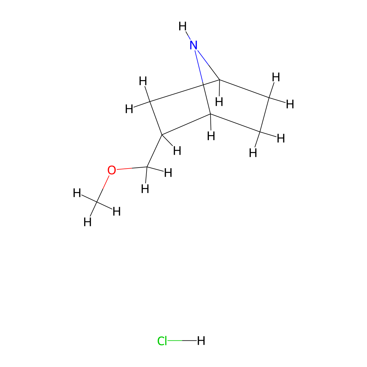 2-(Methoxymethyl)-7-azabicyclo[2.2.1]heptane hydrochloride molecular structure, CAS 2230807-92-6