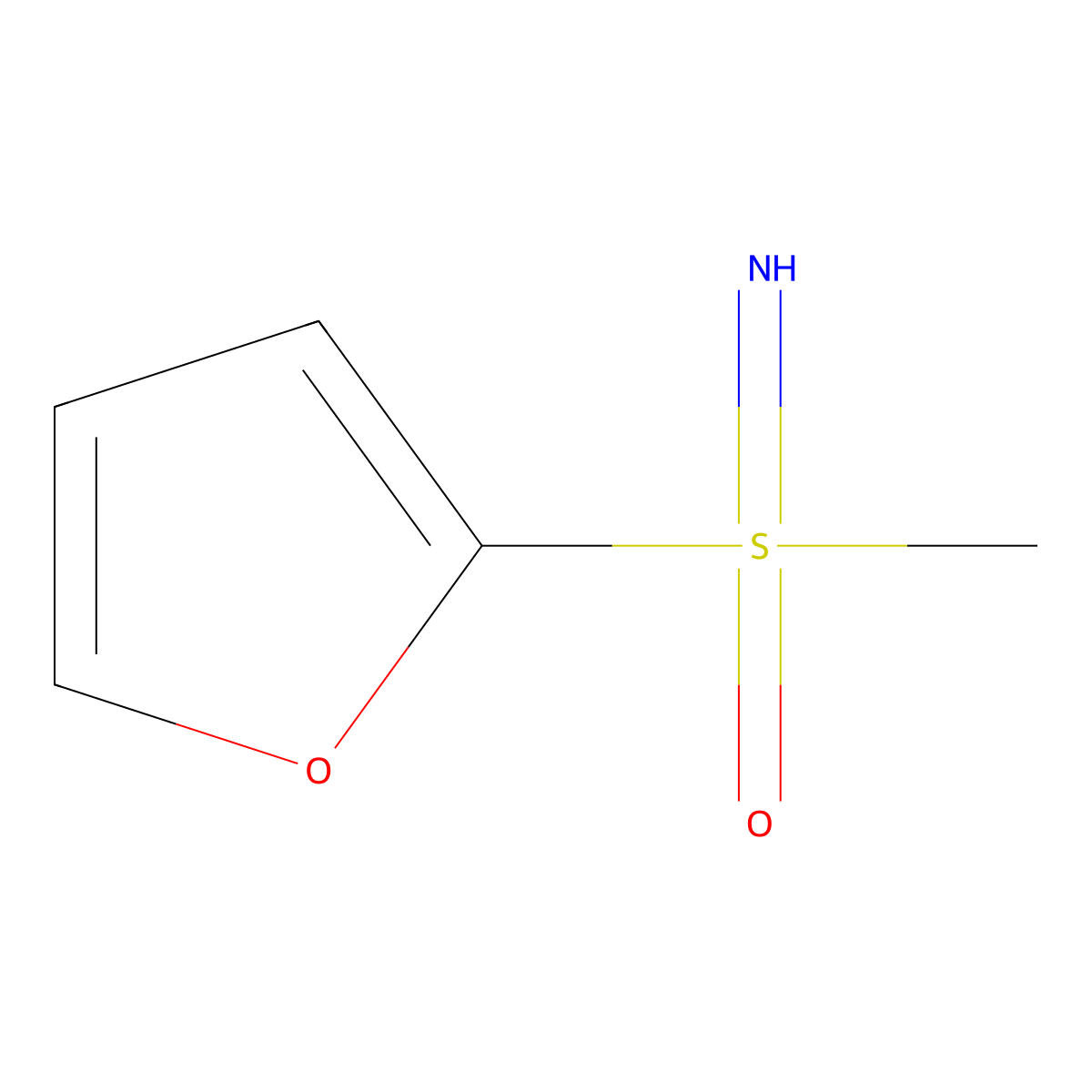 (Furan-2-yl)(imino)methyl-lambda6-sulfanone molecular structure, CAS 2230808-46-3