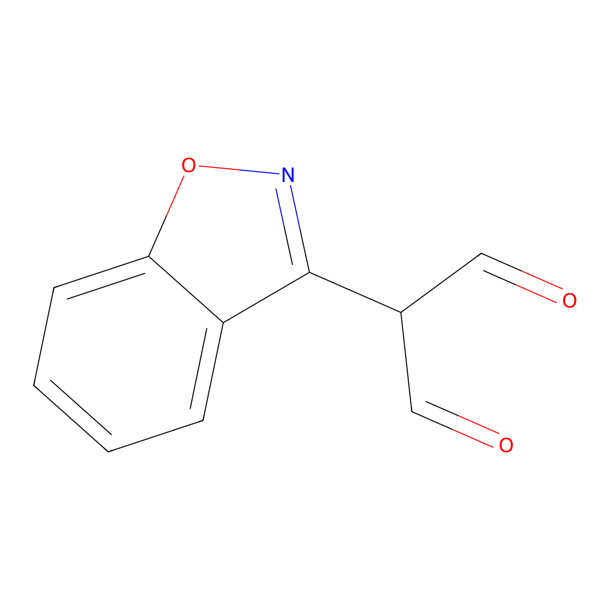 2-(1,2-Benzoxazol-3-yl)propanedial molecular structure, CAS 2230808-56-5