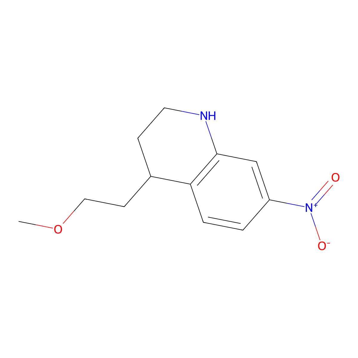 4-(2-Methoxyethyl)-7-nitro-1,2,3,4-tetrahydroquinoline molecular structure, CAS 2230808-57-6