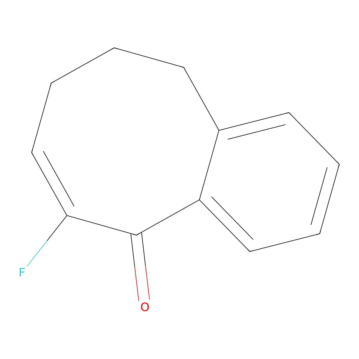 6-Fluoro-5,8,9,10-tetrahydrobenzo[8]annulen-5-one molecular structure, CAS 2230816-83-6