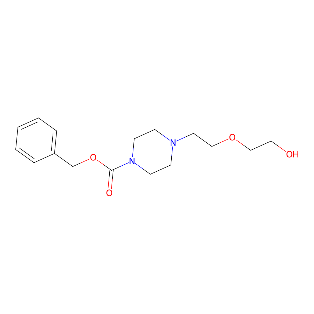 Benzyl 4-[2-(2-hydroxyethoxy)ethyl]piperazine-1-carboxylate molecular structure, CAS 2230825-11-1