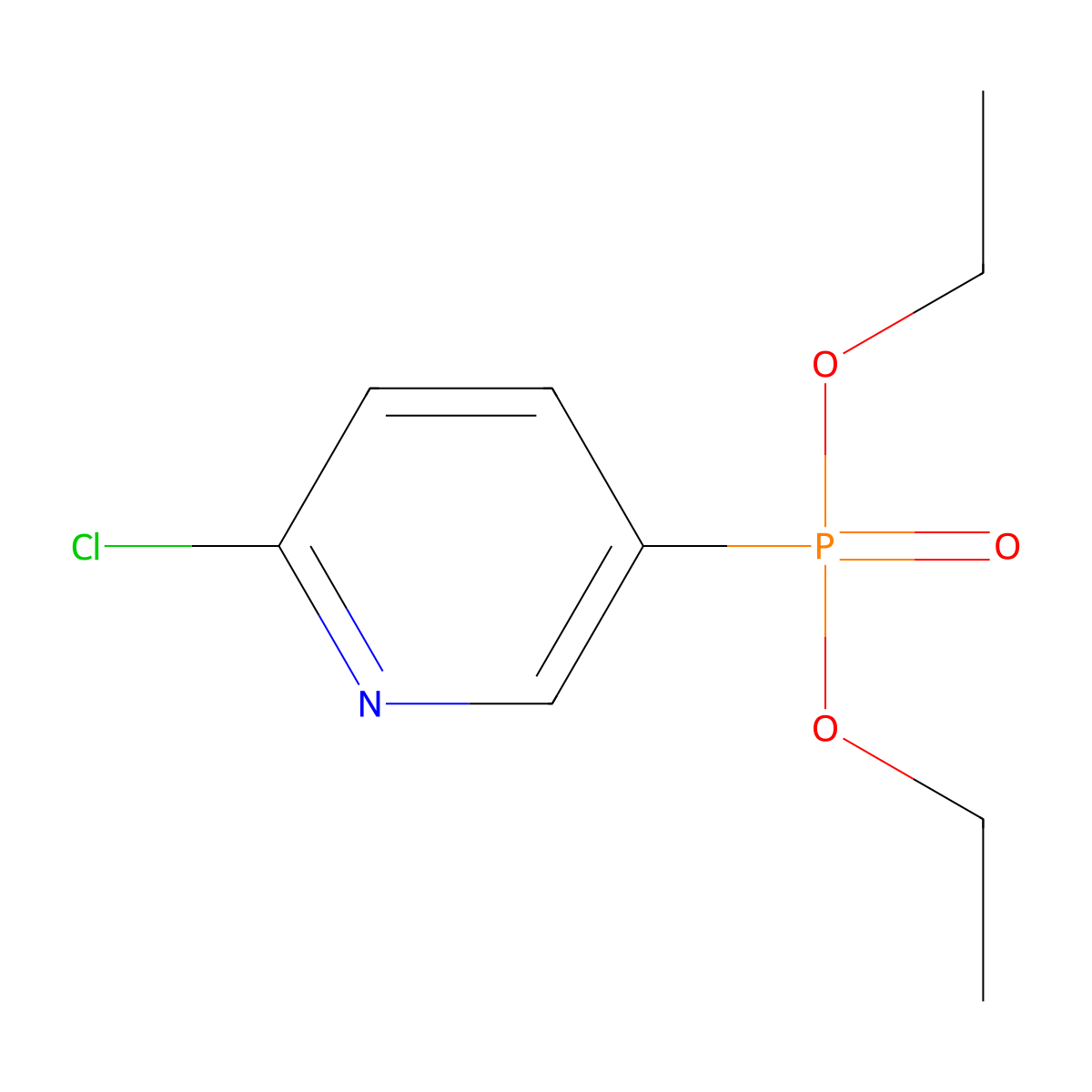 Diethyl (6-chloropyridin-3-yl)phosphonate molecular structure, CAS 2230853-81-1