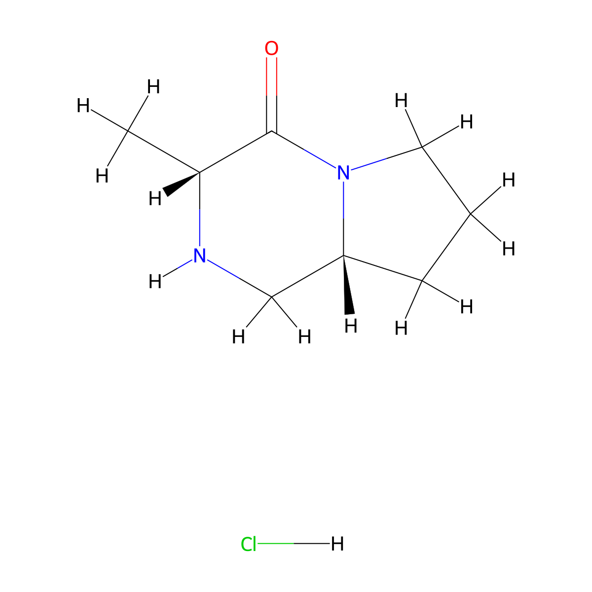 (3R,8aR)-3-methylhexahydropyrrolo[1,2-a]pyrazin-4(1H)-one hydrochloride molecular structure, CAS 2230901-06-9