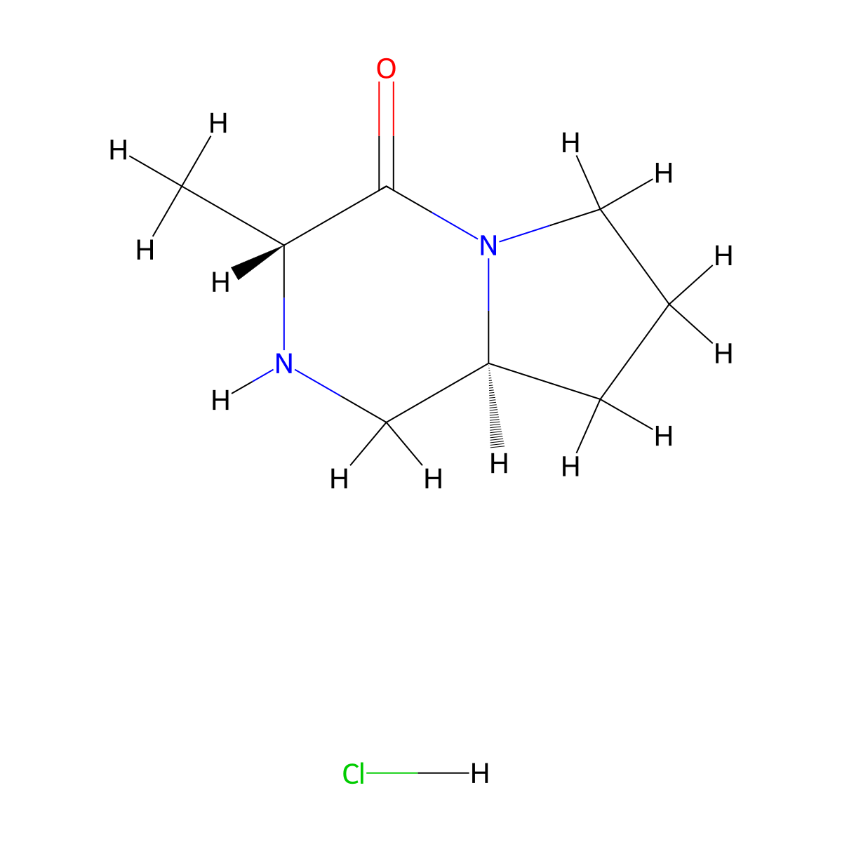 (3R,8aS)-3-methylhexahydropyrrolo[1,2-a]pyrazin-4(1H)-one hydrochloride molecular structure, CAS 2230901-14-9