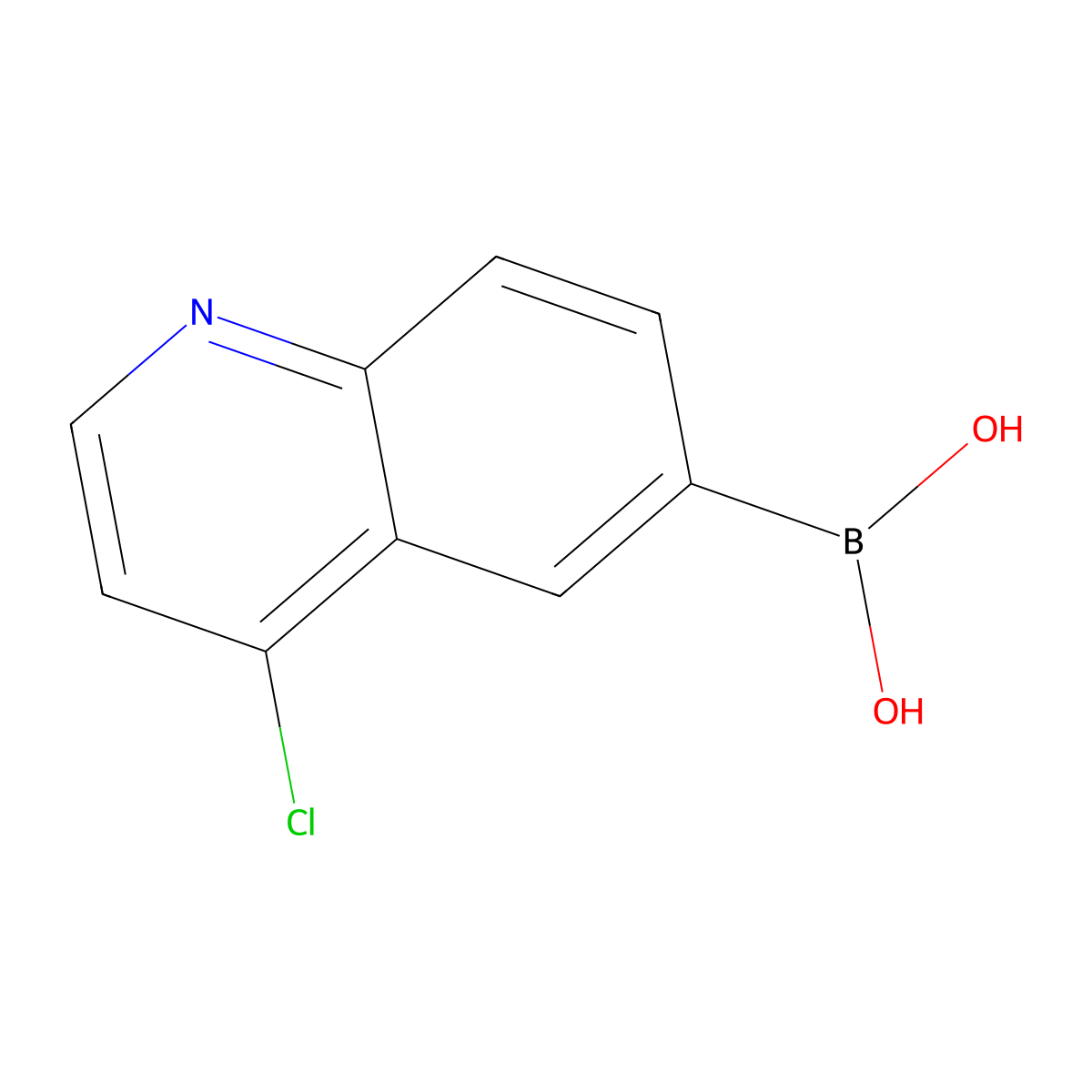 (4-Chloroquinolin-6-yl)boronic acid molecular structure, CAS 2230902-43-7