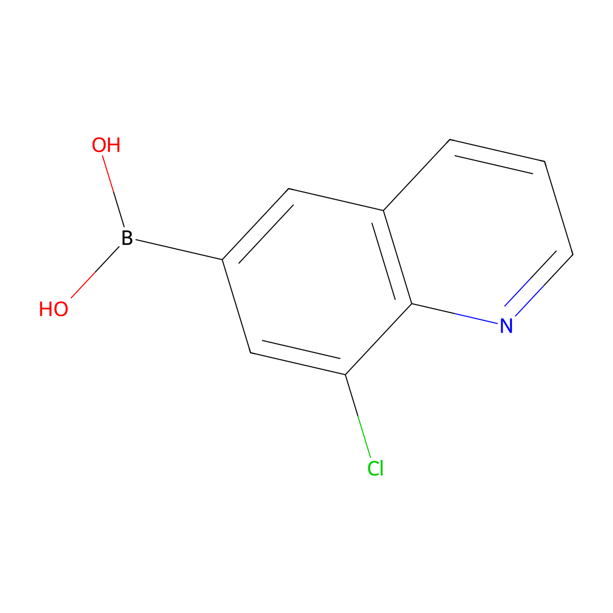 (8-Chloroquinolin-6-yl)boronic acid molecular structure, CAS 2230902-55-1
