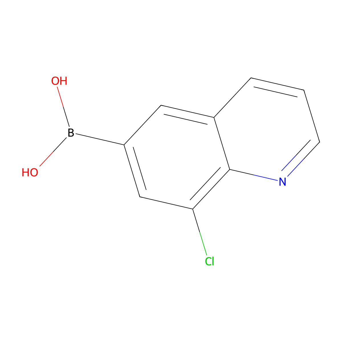 (8-Chloroquinolin-6-yl)boronic acid molecular structure, CAS 2230902-55-1