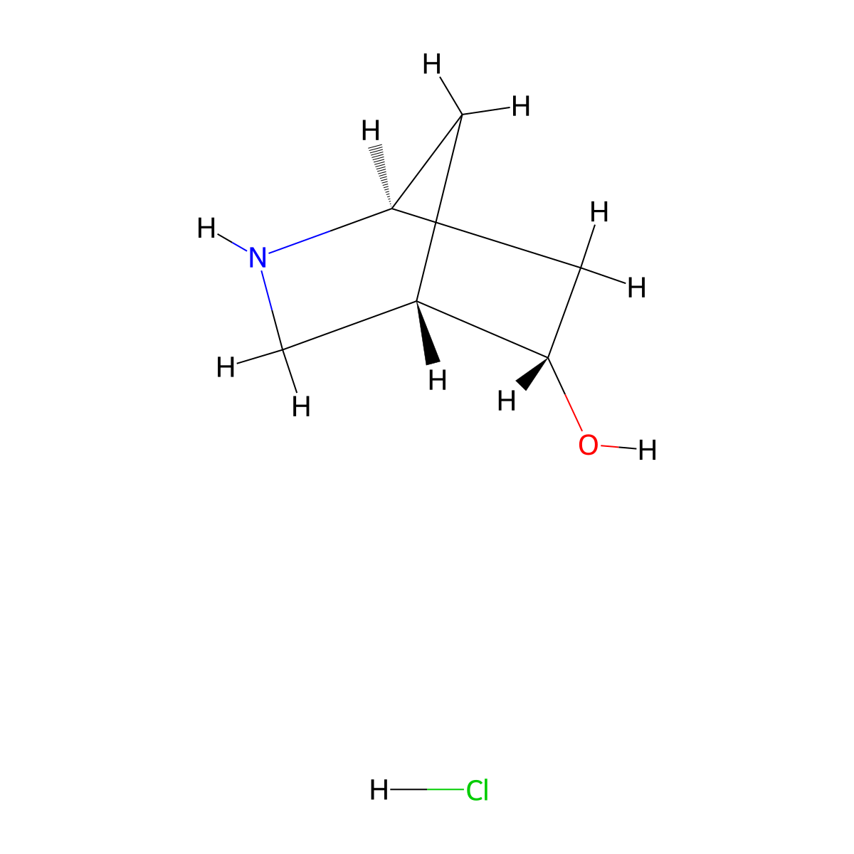 Endo-2-azabicyclo[2.2.1]heptan-5-ol;hydrochloride molecular structure, CAS 2230912-20-4