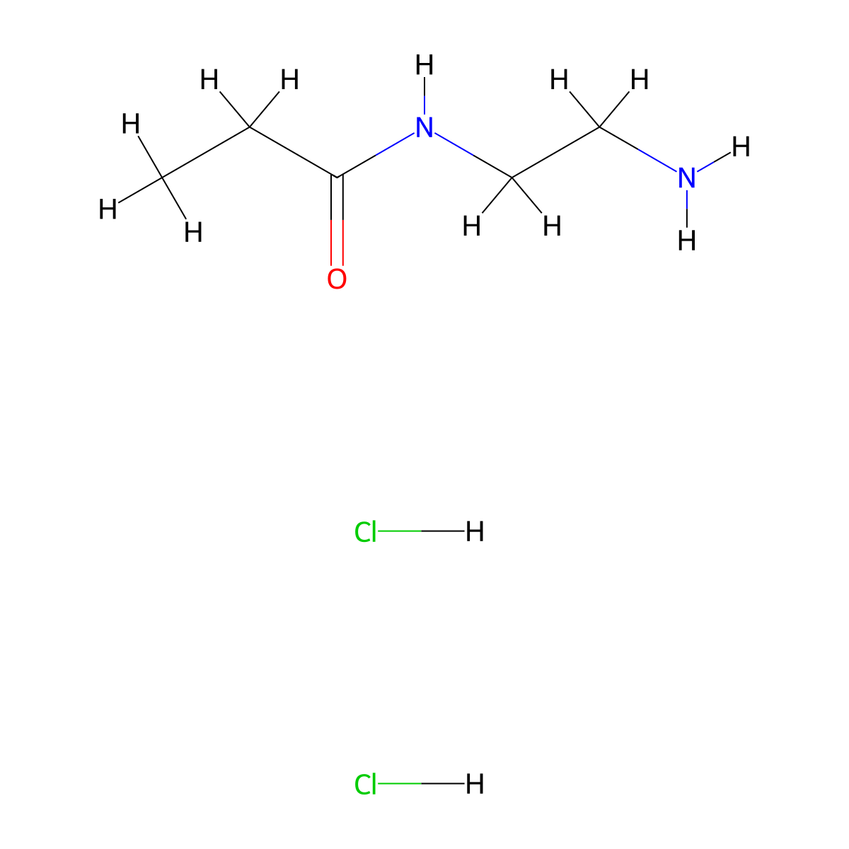 N-(2-Aminoethyl)propanamide dihydrochloride molecular structure, CAS 2230912-75-9