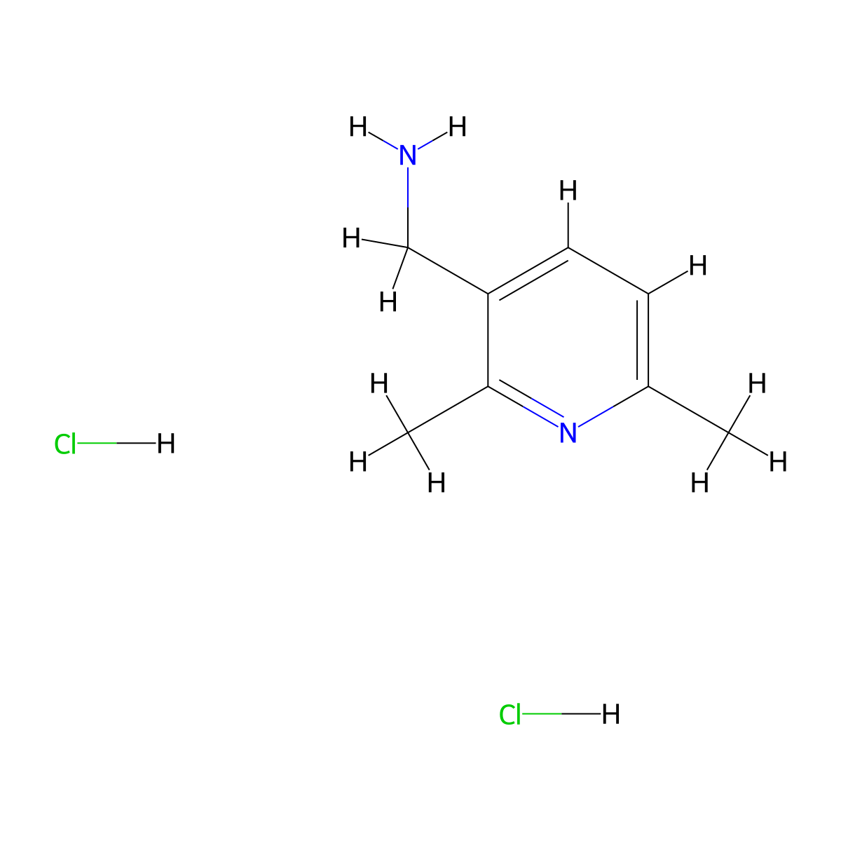 (2,6-Dimethyl-3-pyridinyl)methanamine;dihydrochloride molecular structure, CAS 2230912-92-0