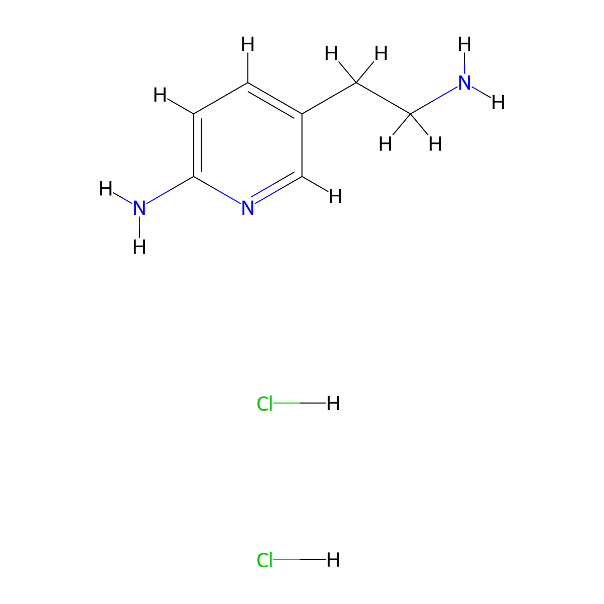 5-(2-Aminoethyl)-2-pyridinamine dihydrochloride molecular structure, CAS 2230913-11-6