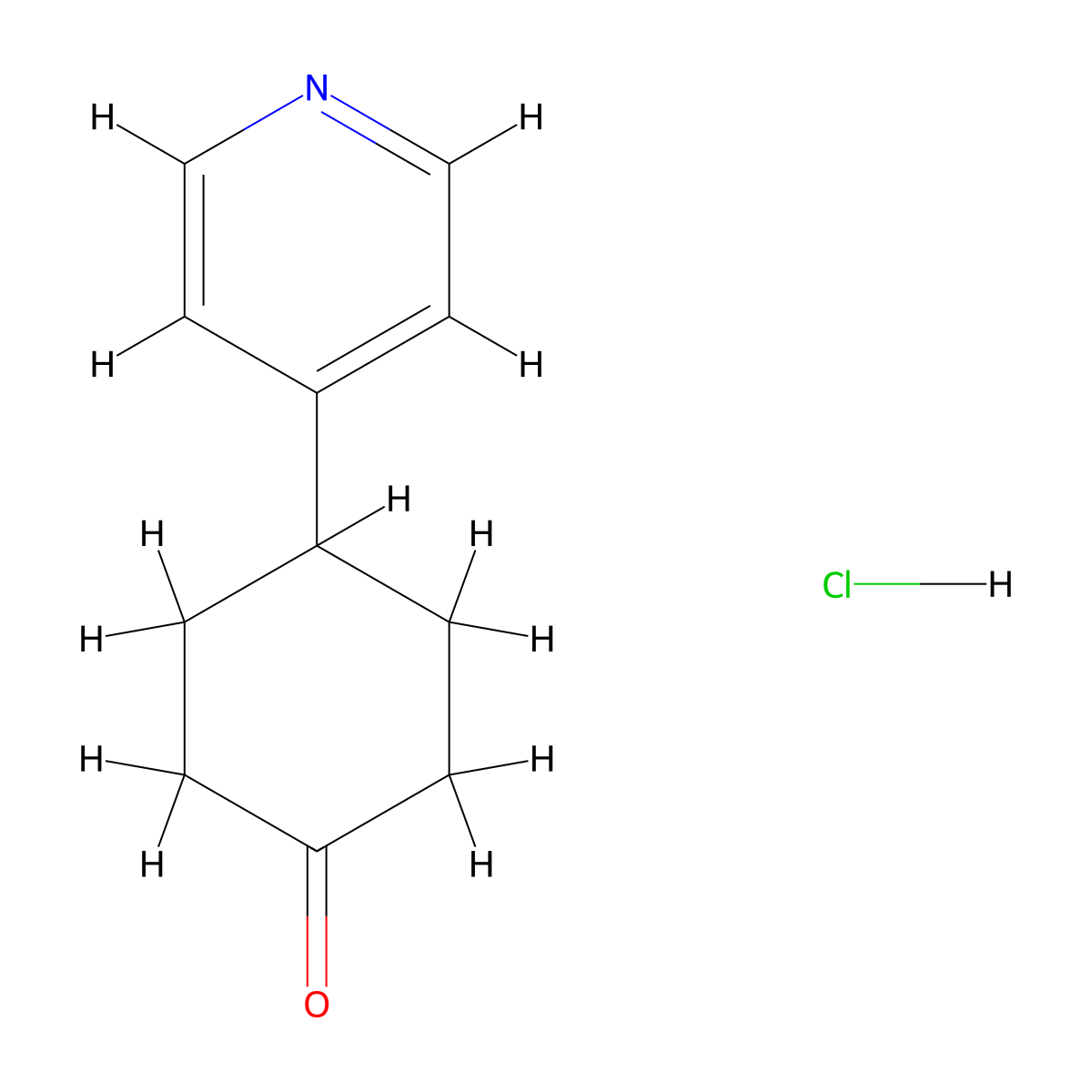4-(Pyridin-4-YL)cyclohexan-1-one hydrochloride molecular structure, CAS 2230913-64-9