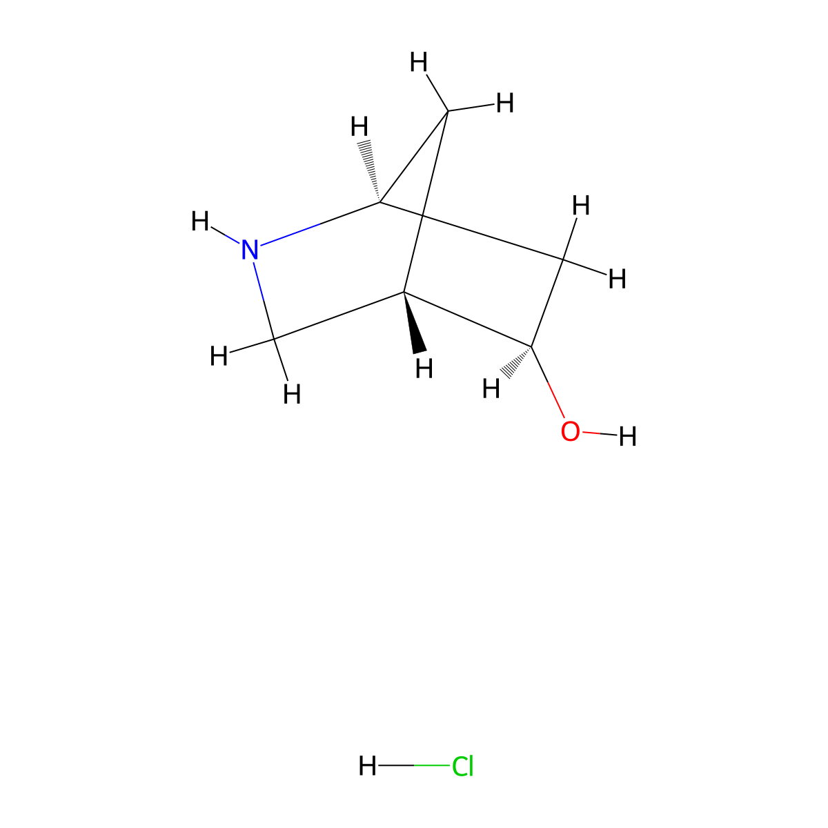 Exo-2-azabicyclo[2.2.1]heptan-5-ol;hydrochloride molecular structure, CAS 2230913-66-1