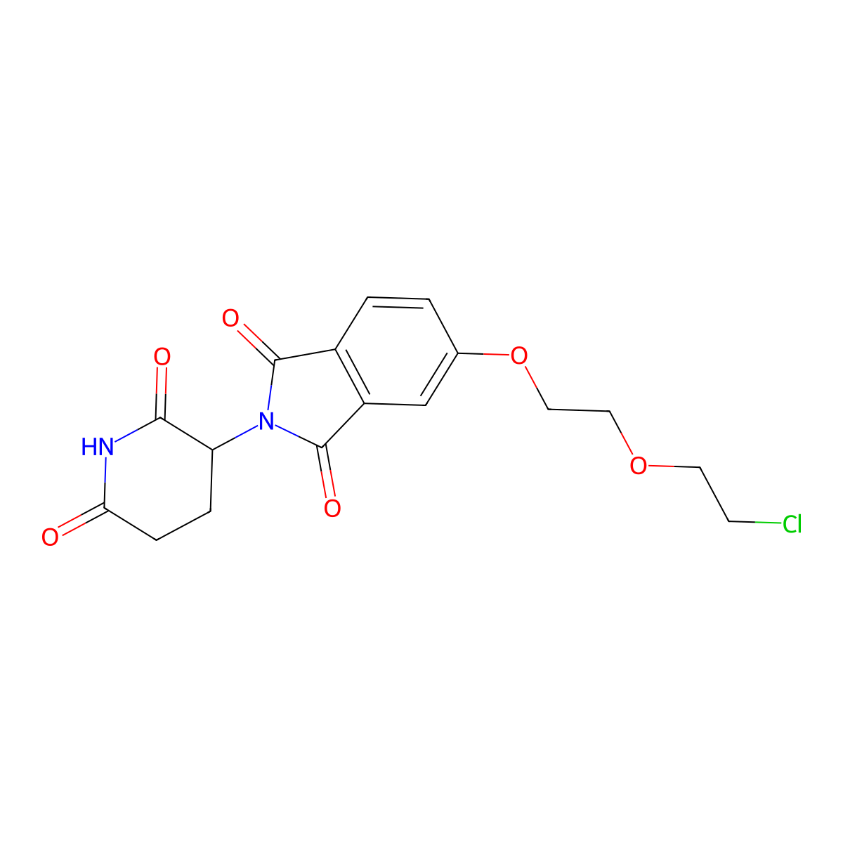 Thalidomide-5-PEG2-Cl molecular structure, CAS 2230956-57-5