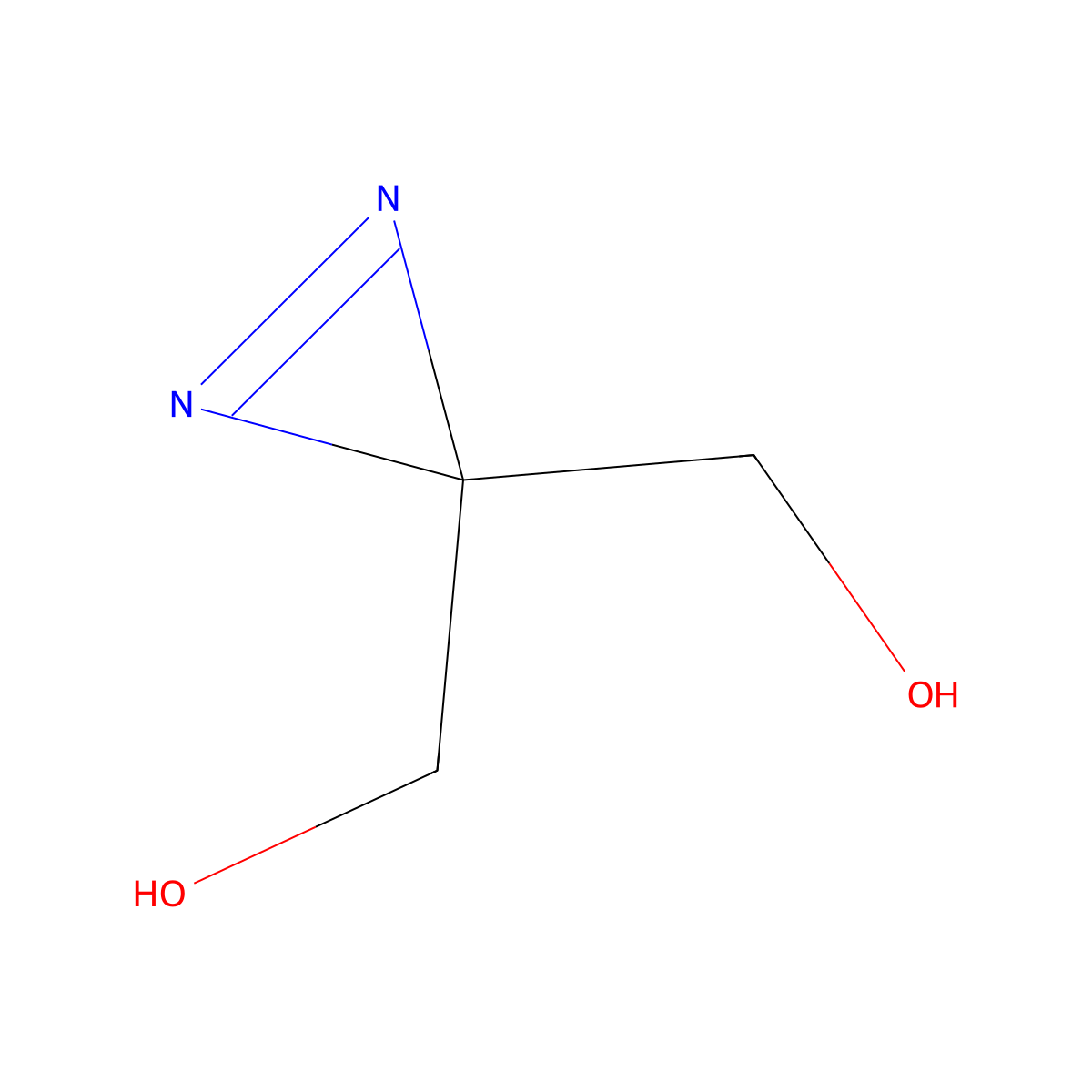 (3-(hydroxymethyl)-3H-diazirin-3-yl)methanol molecular structure, CAS 2231099-59-3