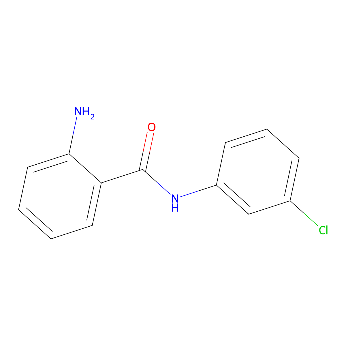 2-amino-N-(3-chlorophenyl)benzamide molecular structure, CAS 22312-61-4