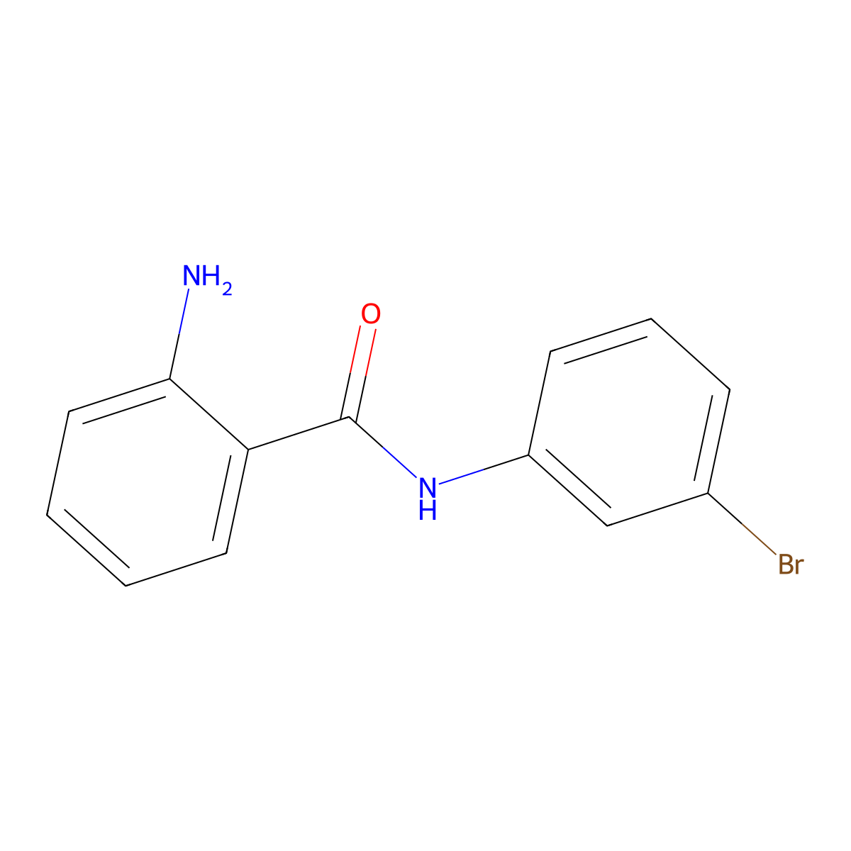 2-Amino-N-(3-bromophenyl)benzamide molecular structure, CAS 22312-63-6