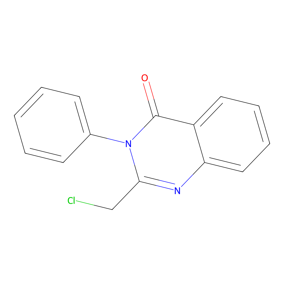 2-(Chloromethyl)-3-phenyl-4(3H)-quinazolinone molecular structure, CAS 22312-77-2