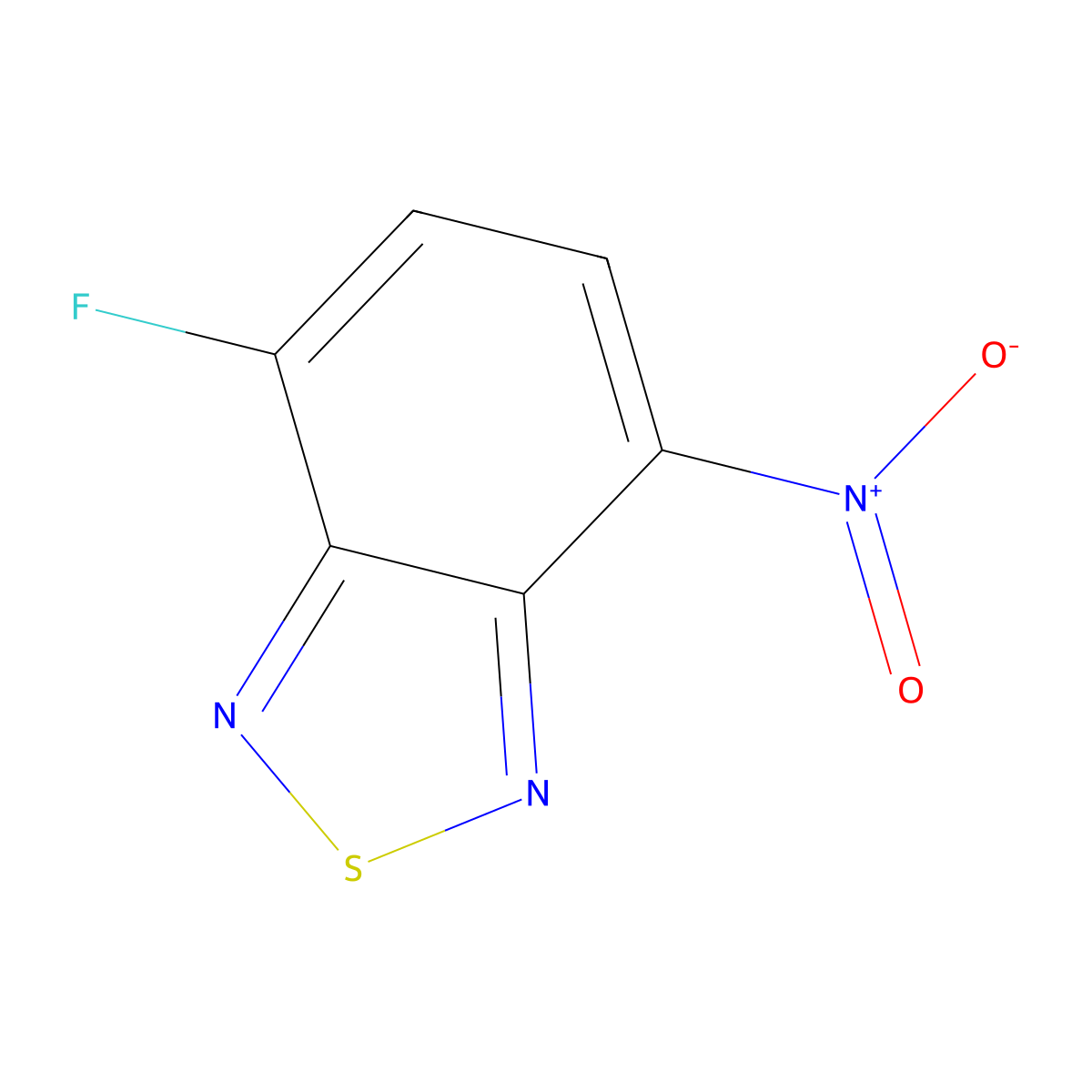 4-Fluoro-7-nitro-2,1,3-benzothiadiazole molecular structure, CAS 2231233-75-1