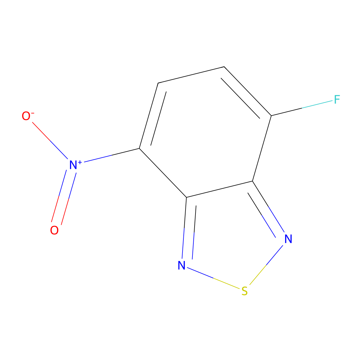 4-Fluoro-7-nitro-2,1,3-benzothiadiazole molecular structure, CAS 2231233-75-1