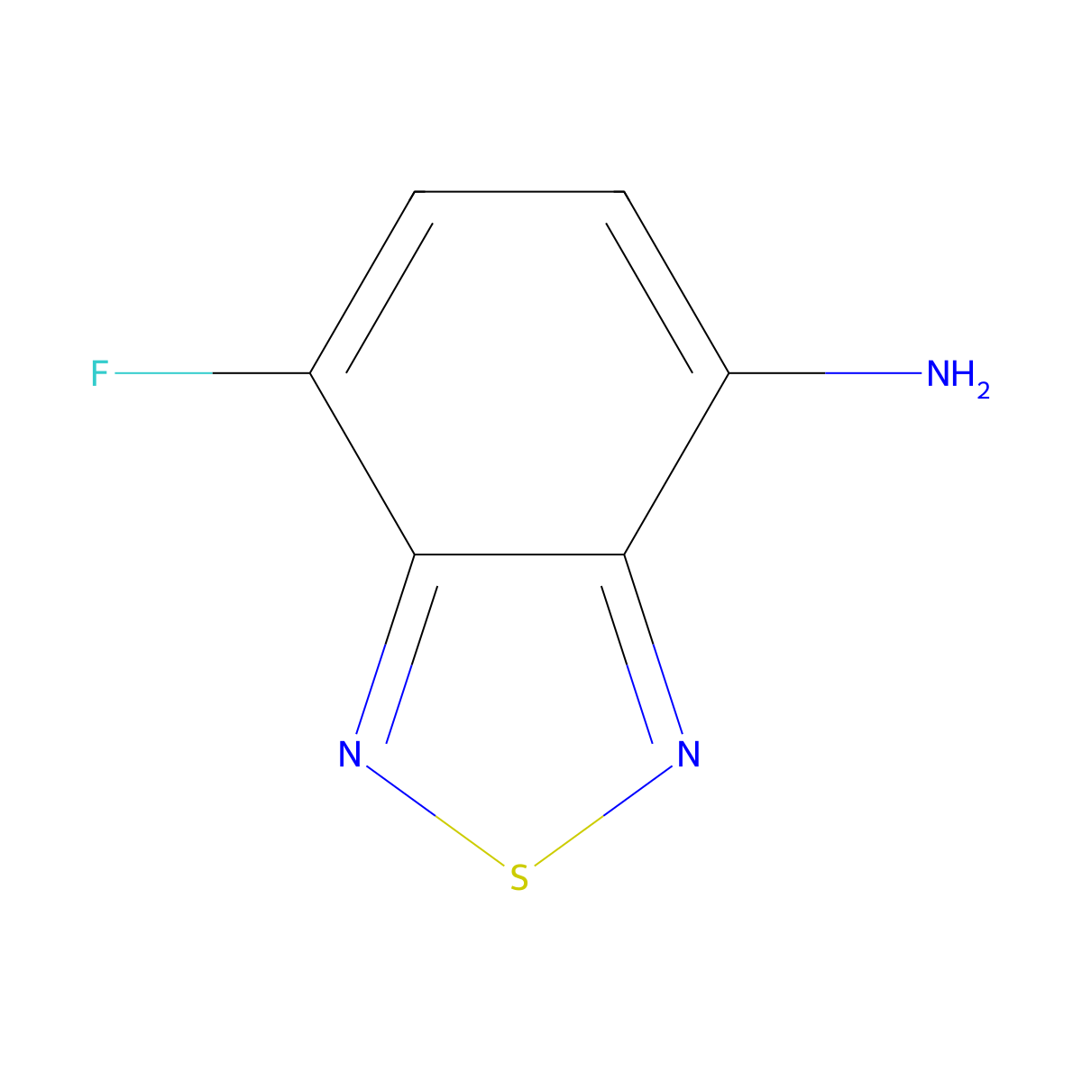 7-Fluoro-2,1,3-benzothiadiazol-4-amine molecular structure, CAS 2231233-76-2