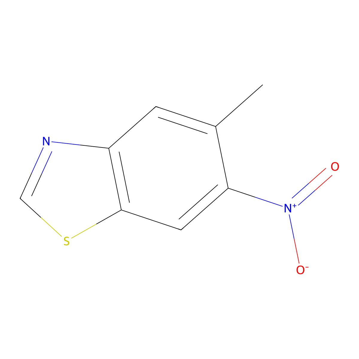 5-Methyl-6-nitrobenzo[d]thiazole molecular structure, CAS 223124-73-0