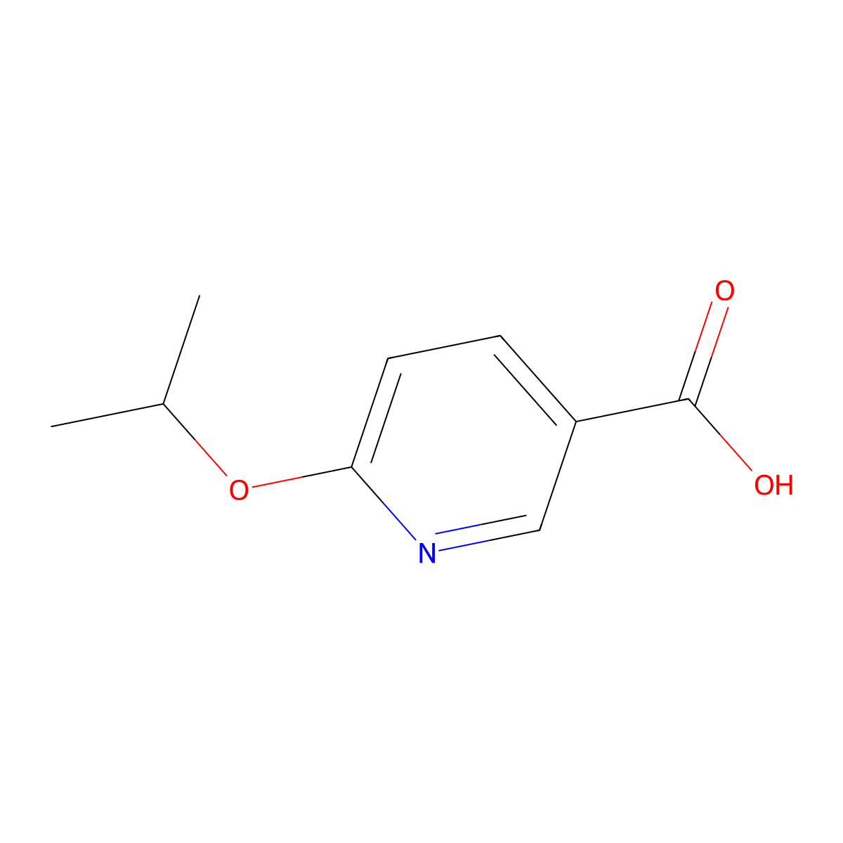 6-(Propan-2-yloxy)pyridine-3-carboxylic acid molecular structure, CAS 223127-05-7
