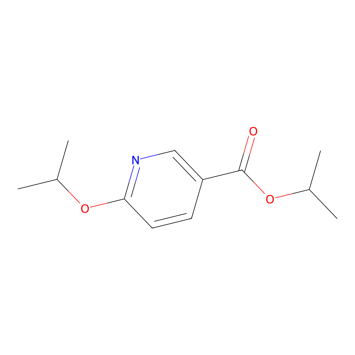 Isopropyl 6-isopropoxynicotinate molecular structure, CAS 223127-06-8
