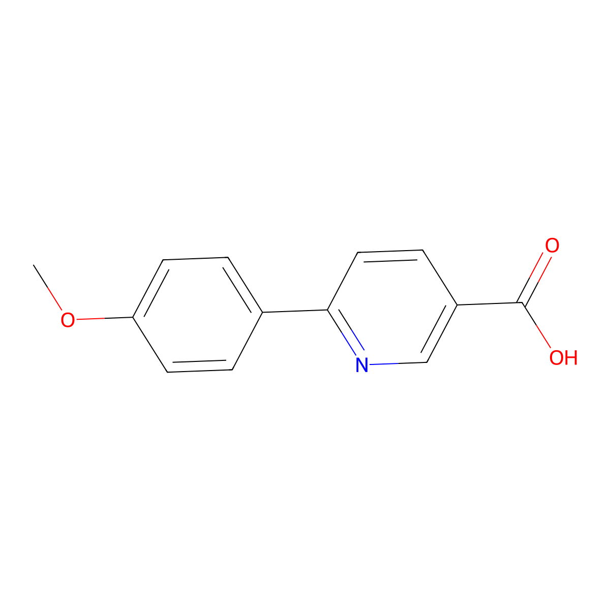 6-(4-Methoxyphenyl)nicotinic acid molecular structure, CAS 223127-23-9