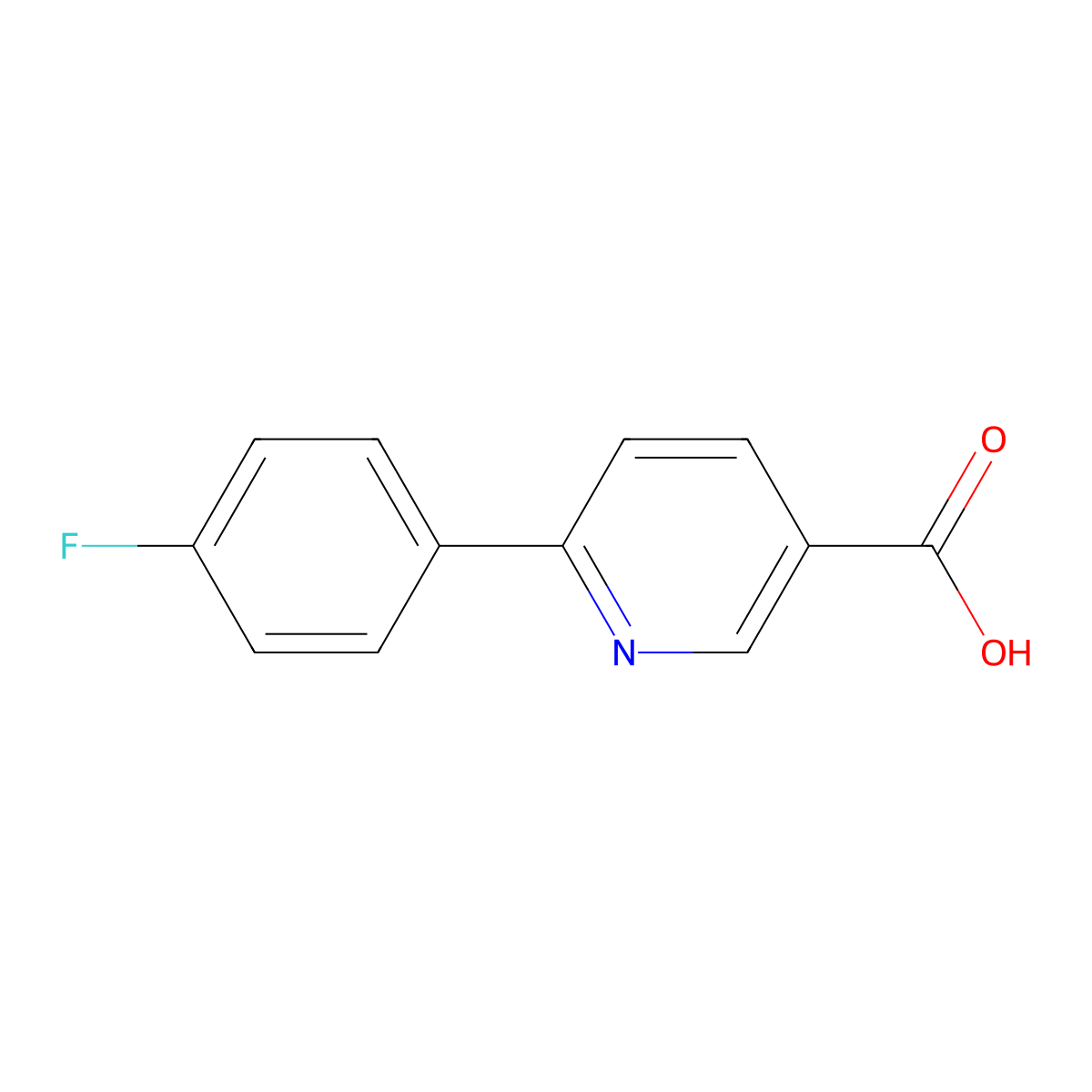 6-(4-Fluorophenyl)nicotinic acid molecular structure, CAS 223127-24-0