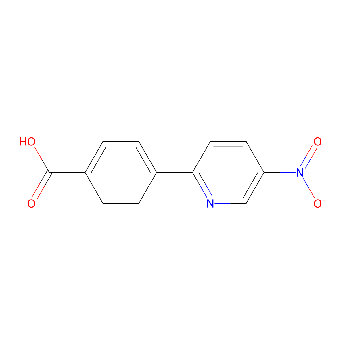 4-(5-Nitropyridin-2-yl)benzoic acid molecular structure, CAS 223127-49-9
