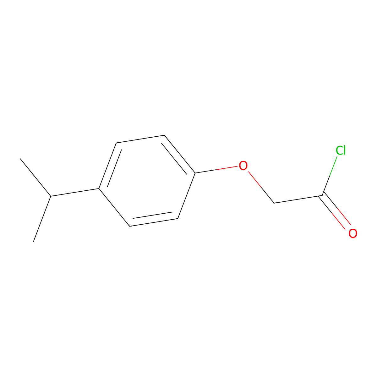 2-(4-(Propan-2-yl)phenoxy)acetyl chloride molecular structure, CAS 223128-33-4