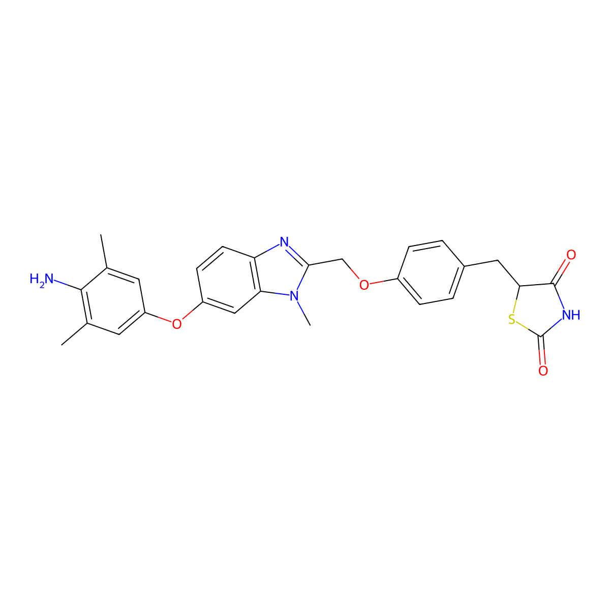 Efatutazone molecular structure, CAS 223132-37-4
