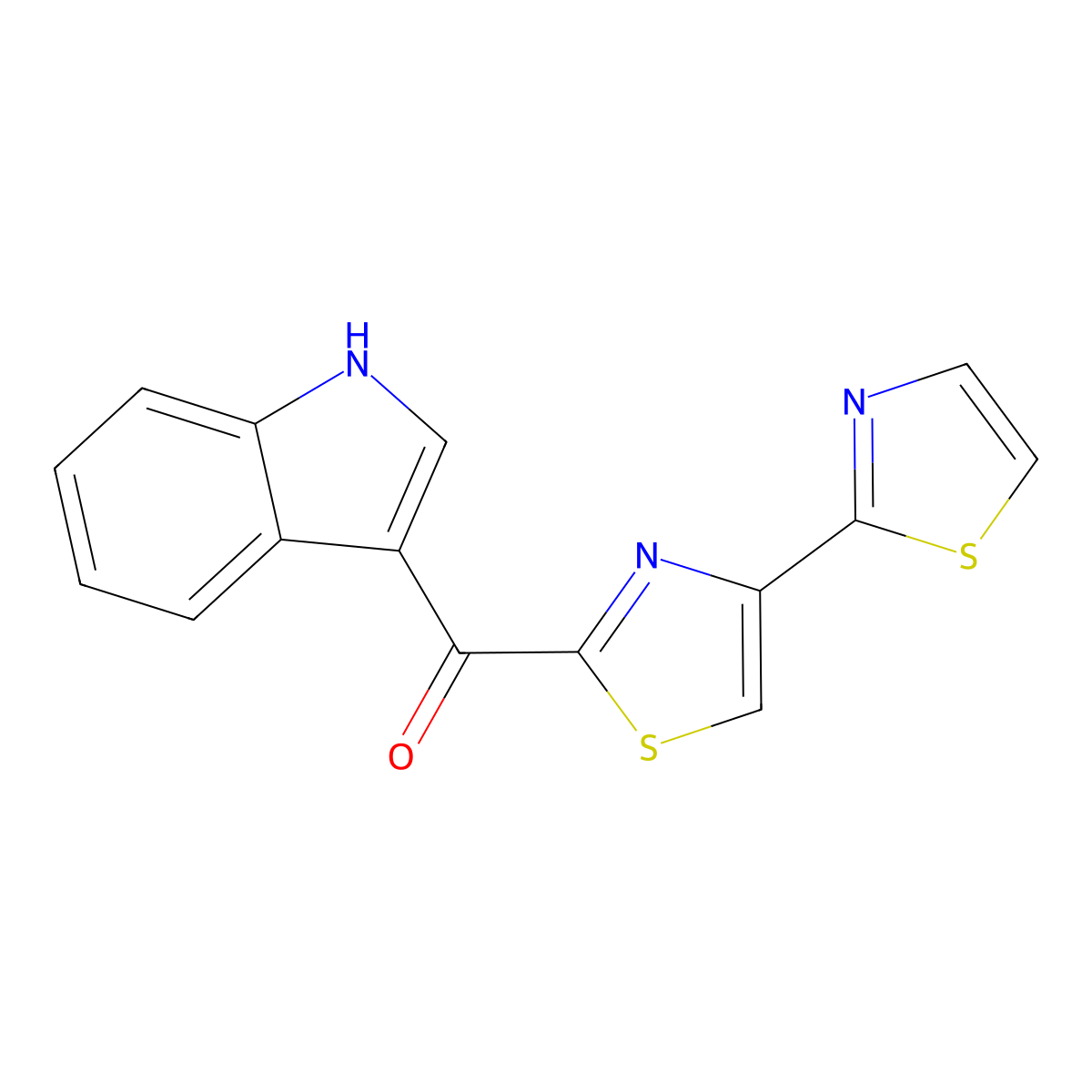 [2,4'-Bithiazol]-2'-yl(1H-indol-3-yl)methanone molecular structure, CAS 2231344-47-9