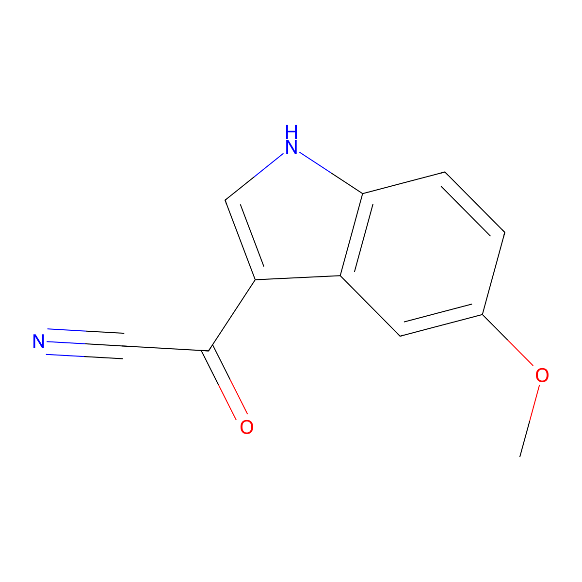 5-Methoxy-1H-indole-3-carbonyl cyanide molecular structure, CAS 2231345-17-6