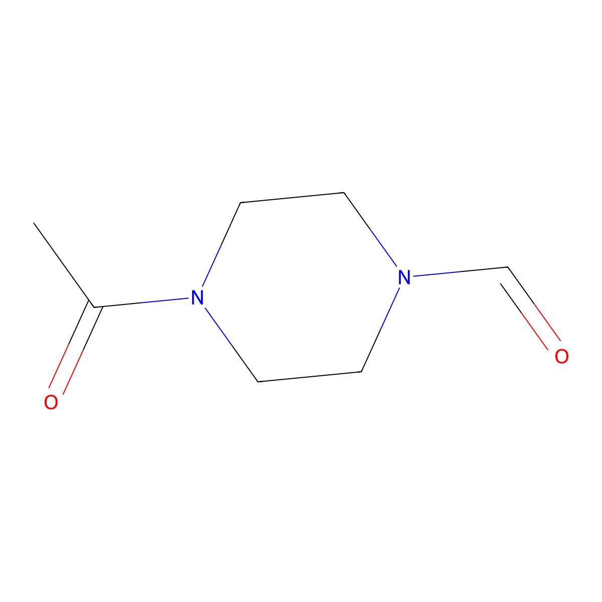 4-Acetylpiperazine-1-carbaldehyde molecular structure, CAS 223142-88-9