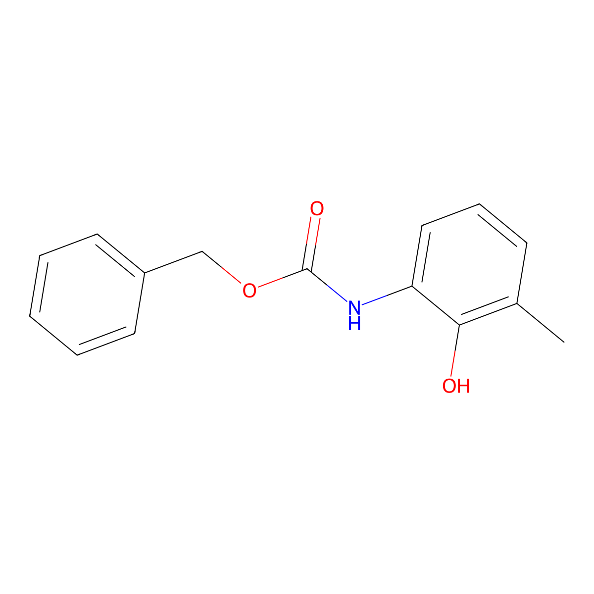 benzyl N-(2-hydroxy-3-methylphenyl)carbamate molecular structure, CAS 2231423-02-0