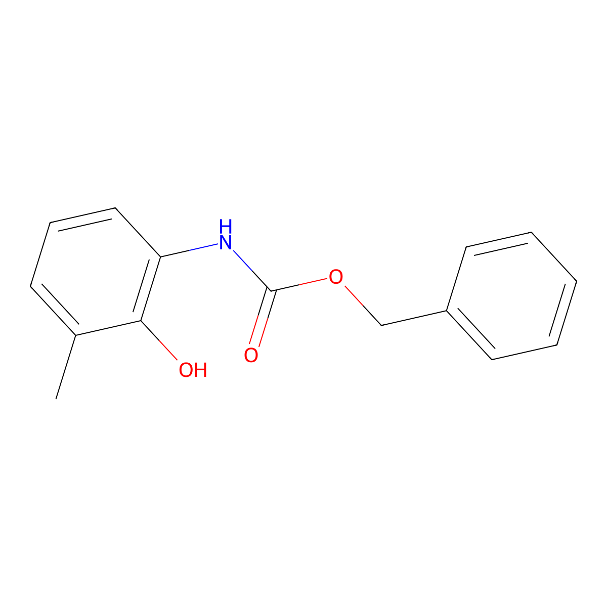 benzyl N-(2-hydroxy-3-methylphenyl)carbamate molecular structure, CAS 2231423-02-0