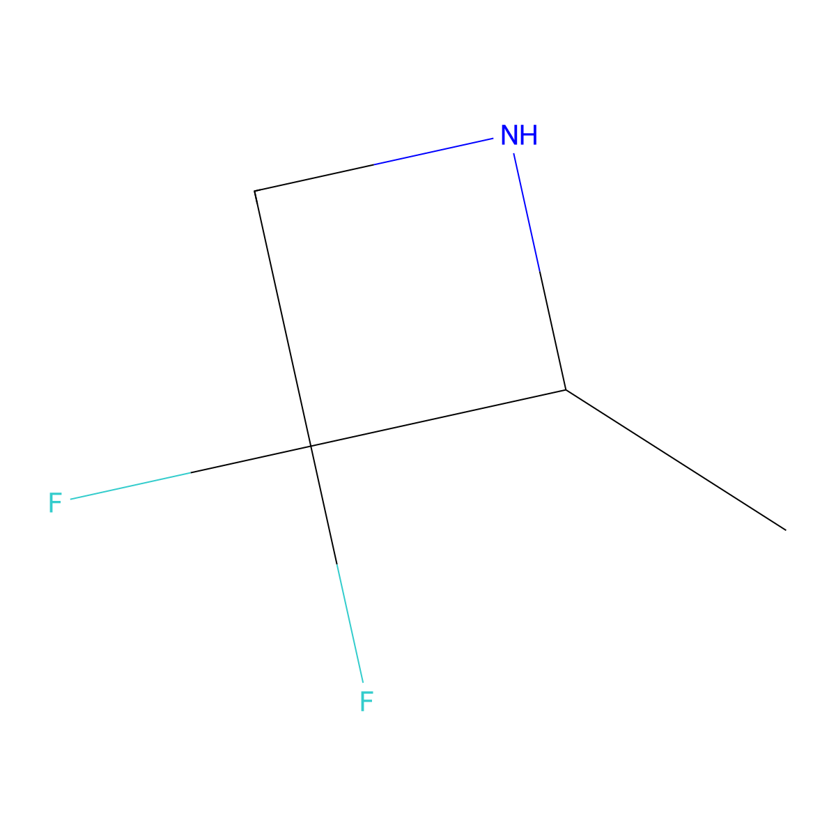 (2S)-3,3-Difluoro-2-methyl-azetidine molecular structure, CAS 2231663-50-4