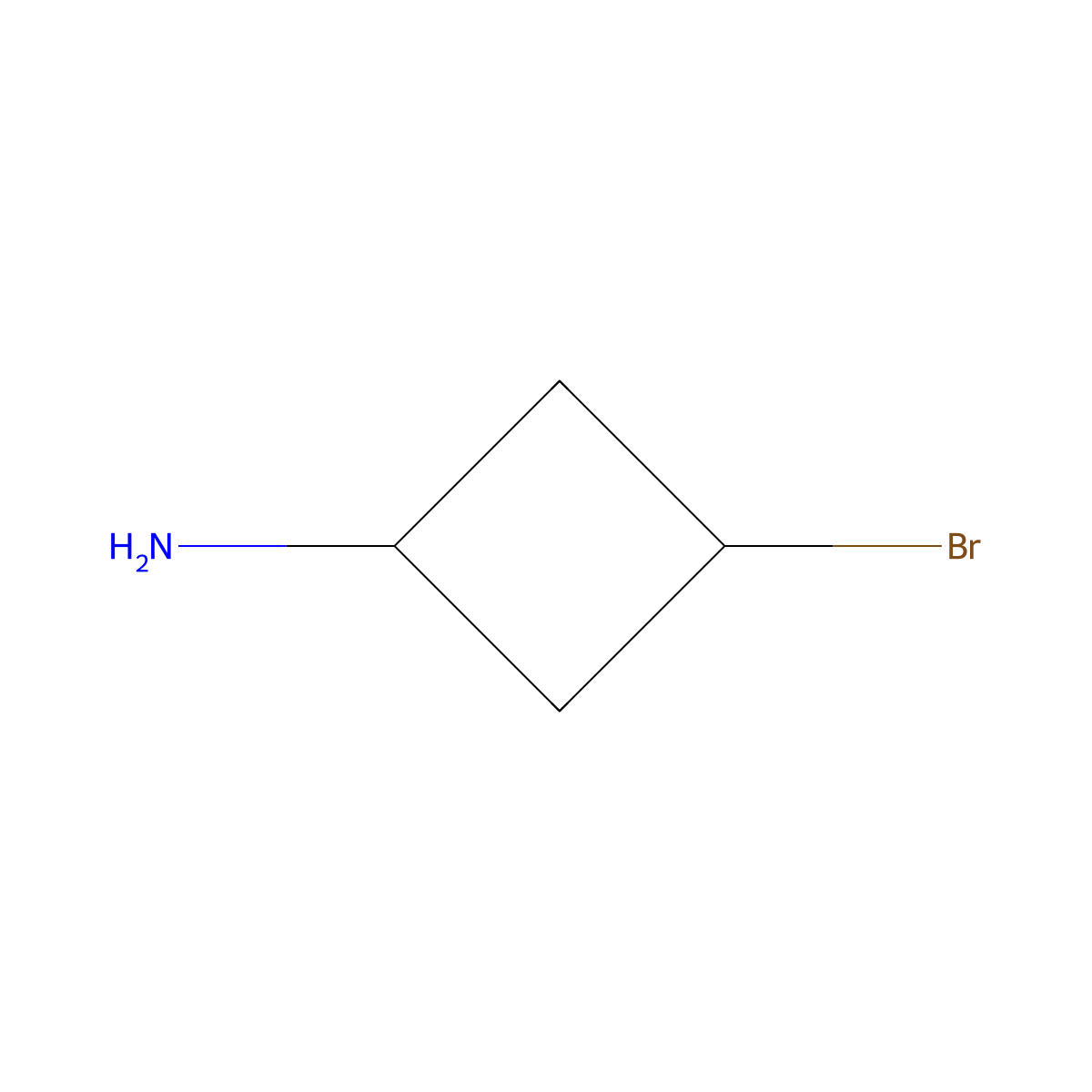 3-Bromocyclobutan-1-amine molecular structure, CAS 2231664-38-1