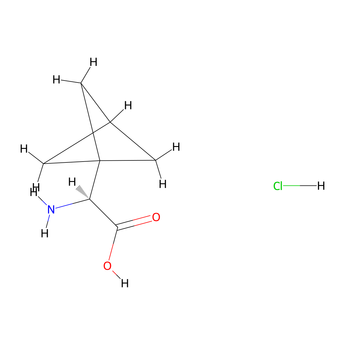 (S)-2-Amino-2-(bicyclo[1.1.1]pentan-1-yl)acetic acid hydrochloride molecular structure, CAS 2231665-53-3